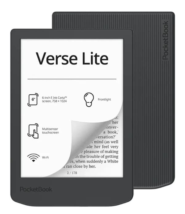 E-bok PocketBook Verse Lite 619 6' E-Ink Carta 8GB Wi-Fi Grå Grå