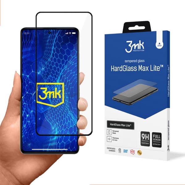 Redmi Note 12 Pro/Pro+ - 3MK HardGlass Max Lite Svart