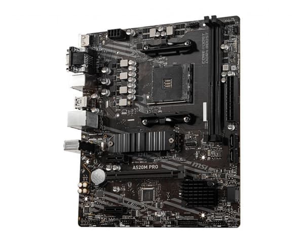Moderkort - MSI - A520M Pro - Micro ATX - AMD A520 - DDR4 upp till 4600 MHz (OC)