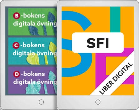 Liber Sfi Digital och Svenska så klart!-böckernas digitala övningar (12 mån)