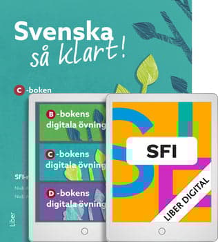 Liber Sfi Digital och Svenska så klart! C-boken med digitala övningar (12 mån)