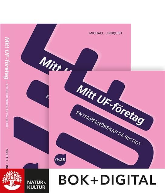 Mitt UF-företag. Entreprenörskap på riktigt Paket Bok+Digital