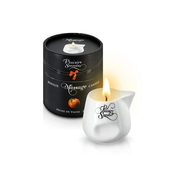 Plaisirs Secrets Peach Massageljus 80ml