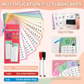 Miniatyrbild 2 av 11: Lollanda Mattekort för addition, subtraktion, multiplikation och division 0-12 – Inklusive 2 whiteboardpennor för interaktivt lärande