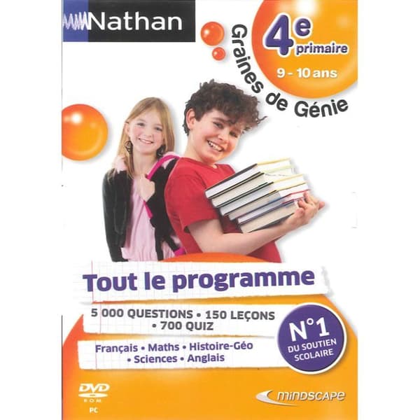 Utbildningsprogram - Nathan - Graines de Génie 4:e klass - 9-10 år - PC - Nivåtester