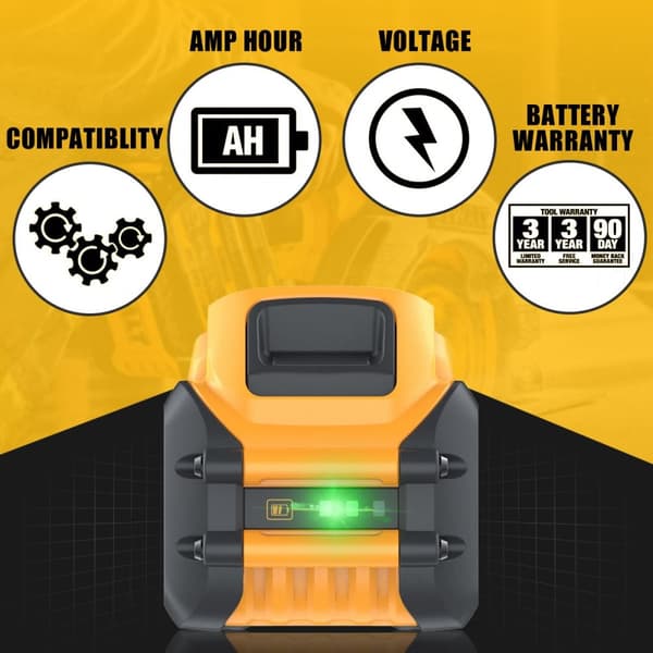 DeWalt Litiumbatteri, 20V/60V MAX, 30Ah-90Ah, 1 st 60Ah 20V