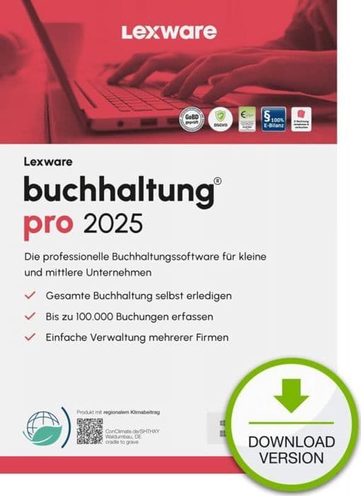 Lexware - 09170-2041 - Program ESD bokföring pro 2025 Ladda ner den aktuella versionen