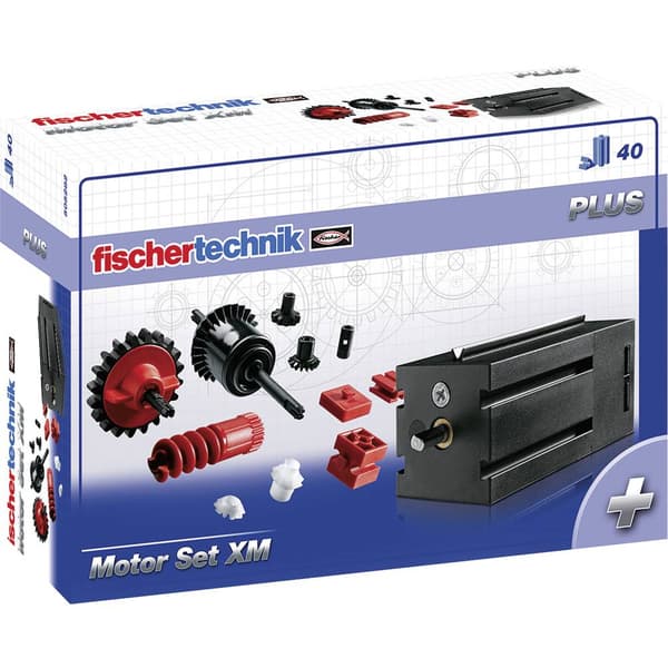 fischertechnik 505282 PLUS Motor Set XM Mekanik, Elektronik Experiment-set från 7 år