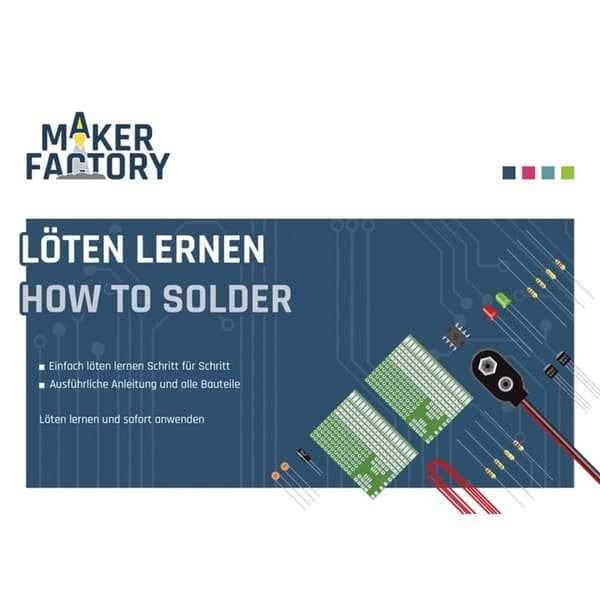 MAKERFACTORY 15055 Löten lernen Lödning Läropaket från 14 år