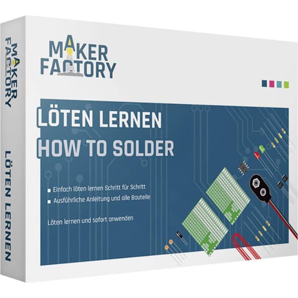 MAKERFACTORY 15055 Löten lernen Lödning Läropaket från 14 år