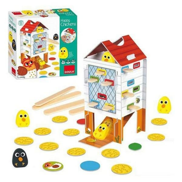 Färdighetsspel för bebisar HAPPY CHICKEN Goula 53170