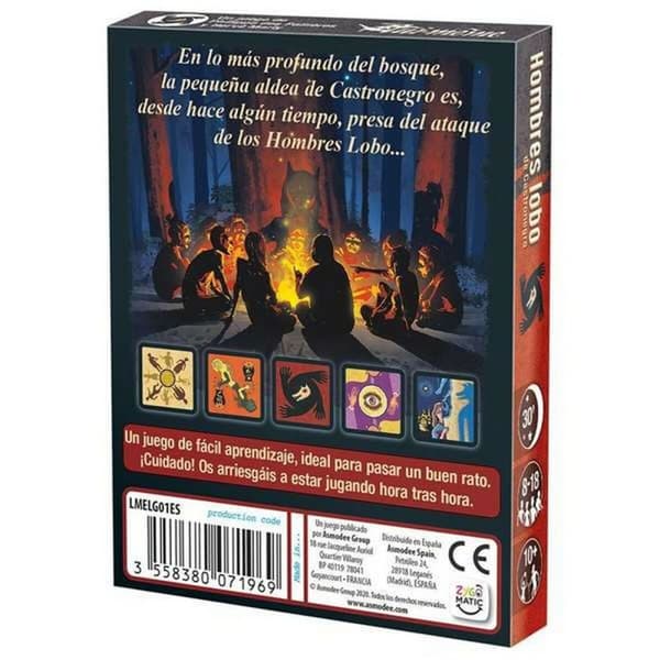 Utbildningsspel Los Hombres Lobo de Castronegro Asmodee ASMWER01ES (ES)