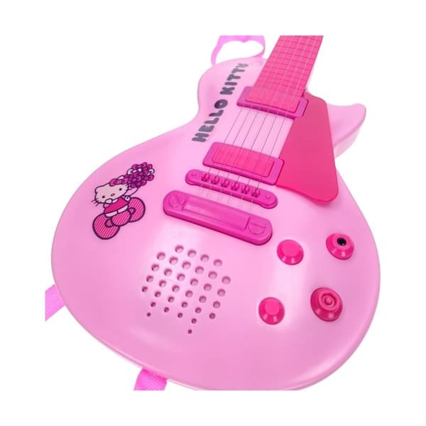 Gitarr för barn Hello Kitty Elektronik Mikrofon Rosa