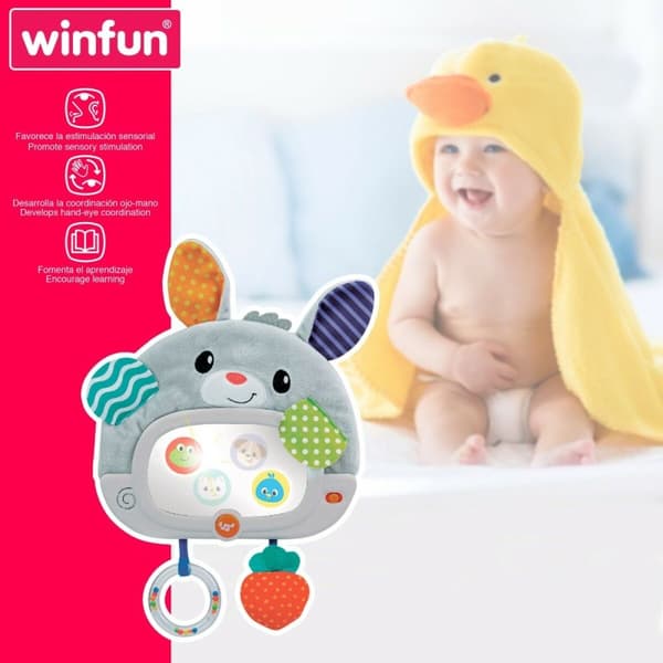 Bebisleksak Winfun Kanin 25 x 35 x 2,5 cm (4 antal)
