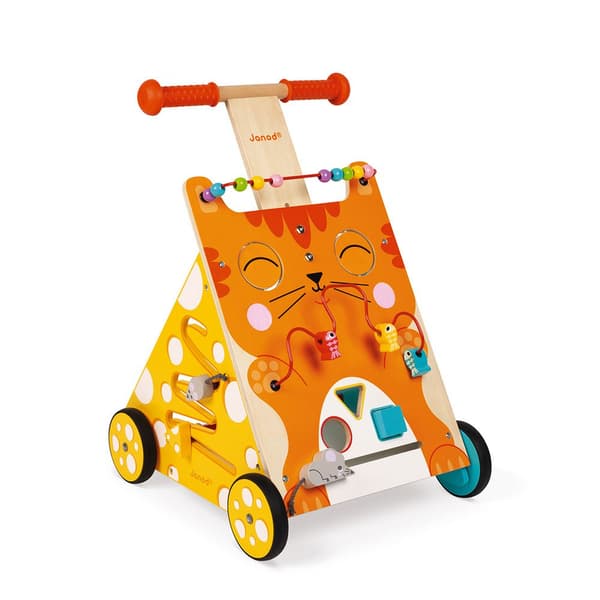Janod Multi-aktivitet Cat Baby Walker Flerfarvet 12 Months-3 Years