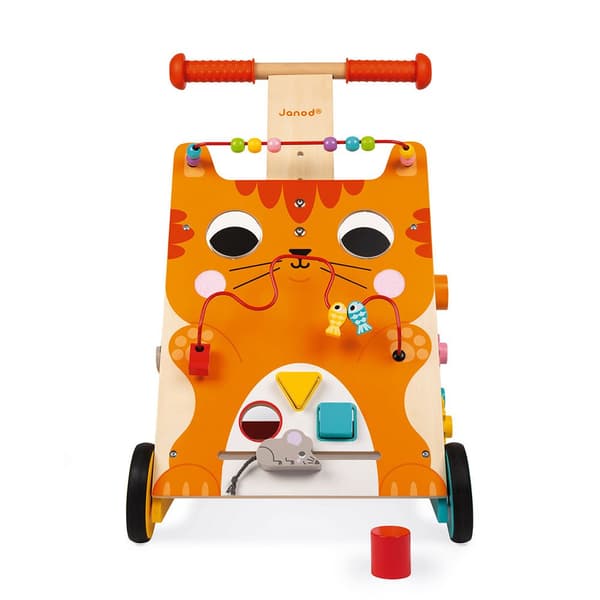 Janod Multi-aktivitet Cat Baby Walker Flerfarvet 12 Months-3 Years