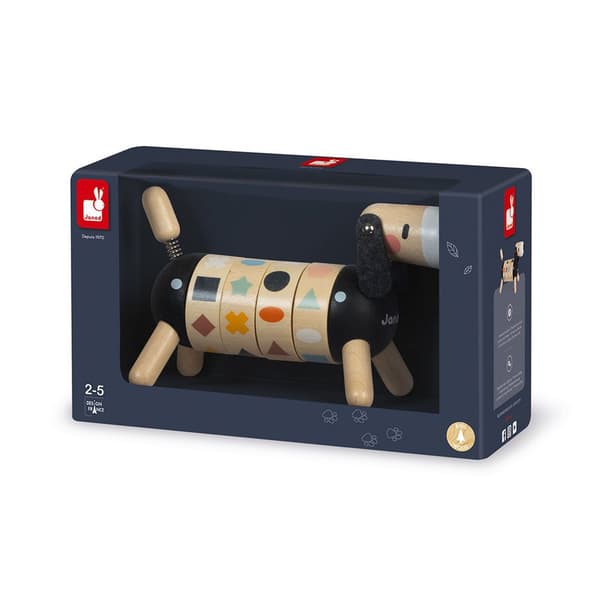 Janod Søde Kokon Former Og Farver Hund Beige,Sort 2-5 Years