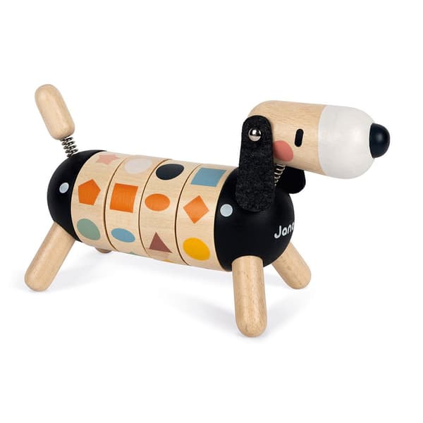 Janod Søde Kokon Former Og Farver Hund Beige,Sort 2-5 Years