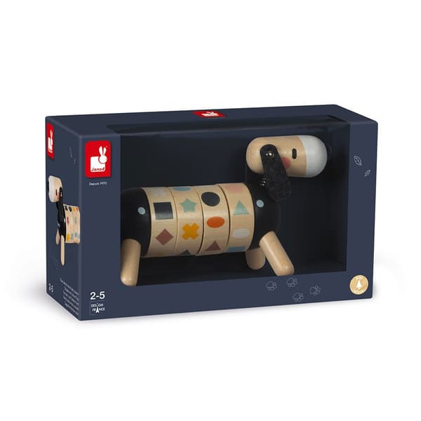 Janod Søde Kokon Former Og Farver Hund Beige,Sort 2-5 Years