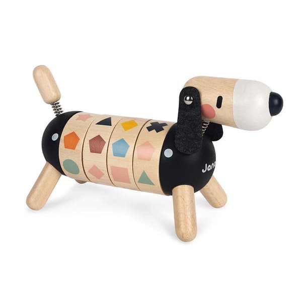 Janod Søde Kokon Former Og Farver Hund Beige,Sort 2-5 Years