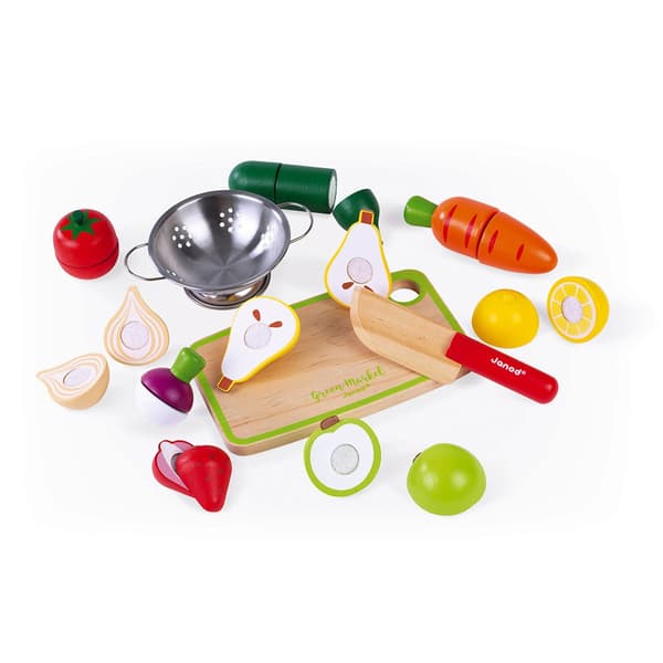 Janod Fruits&vegetable Maxi Set Monivärinen 3-8 Years
