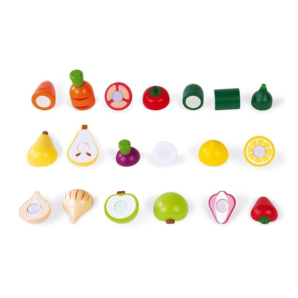 Janod Fruits&vegetable Maxi Set Monivärinen 3-8 Years