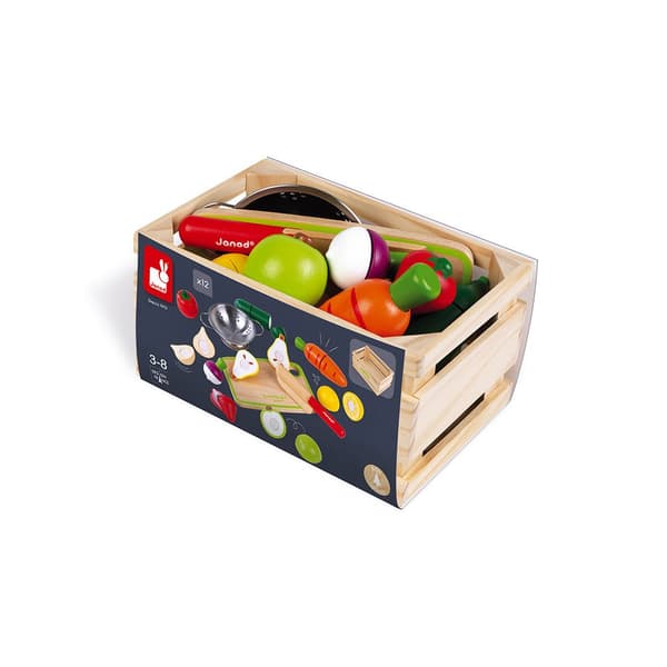 Janod Fruits&vegetable Maxi Set Flerfarvet 3-8 Years