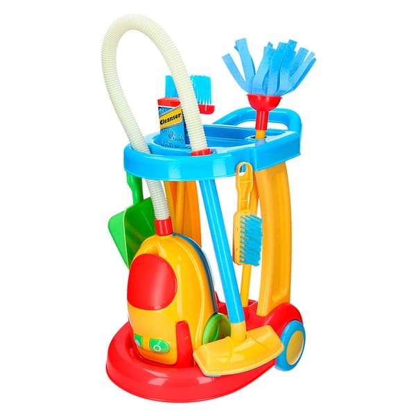 Color Baby Simuleringsspel My Cleaning Trolley With Vacuum Cleaner Flerfärgad 3 Years