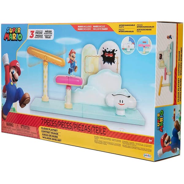 Toy Planet Cloud Playset Pedagogisk Leksak Nintendo Super Mario Guld