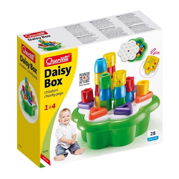 Quercetti Jumbo Box Fit Shapes 28 Stykker Transparent