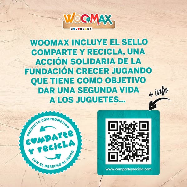 Woomax Træ Rengøring Set 6 Stykker Flerfarvet 3 Years
