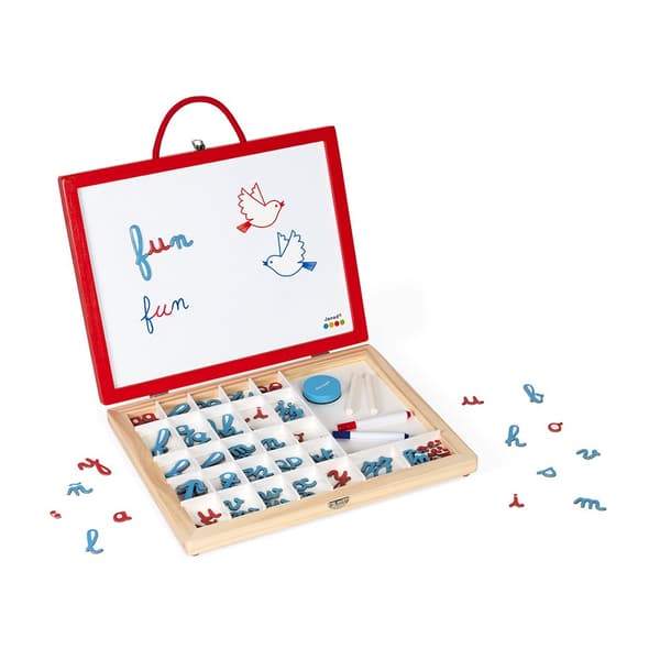 Janod Essential 4 In 1 Cursive Letters Briefcase Flerfarvet 3-8 Years