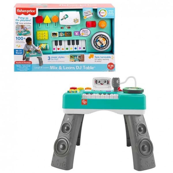 Fisher Price Skratta Och Lära Dig Bordsblandningar Dj Silver