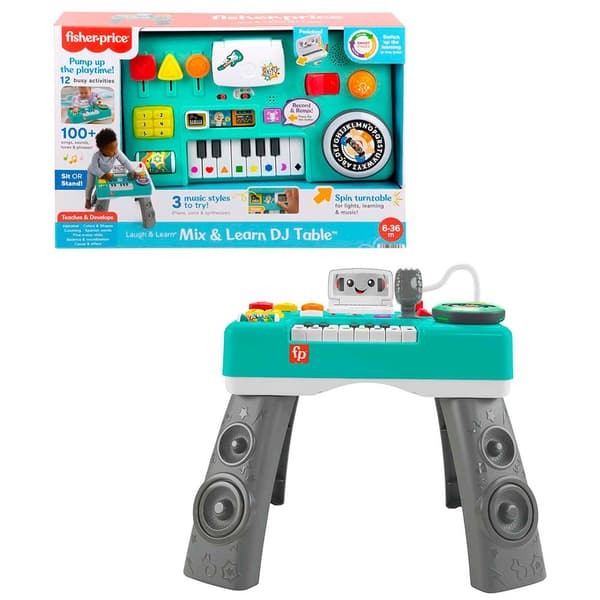 Fisher Price Skratta Och Lära Dig Bordsblandningar Dj Silver