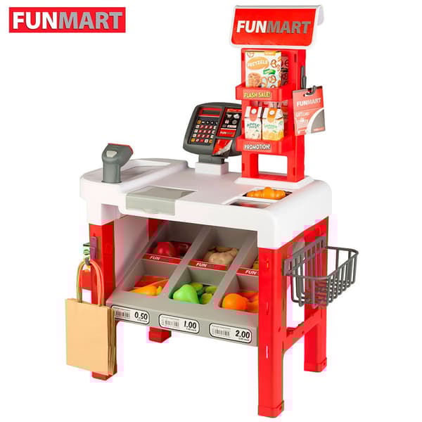 Color Baby Supermarket-lelu Tarvikkeineen. Valo Ja Äänet Monivärinen