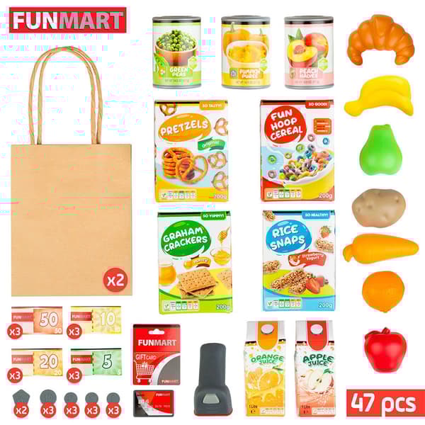Color Baby Supermarket-lelu Tarvikkeineen. Valo Ja Äänet Monivärinen