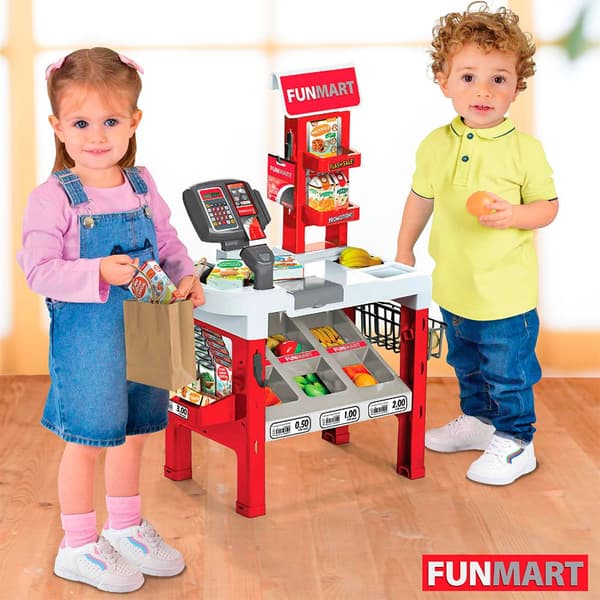 Color Baby Supermarket-lelu Tarvikkeineen. Valo Ja Äänet Monivärinen