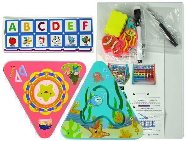 Learning Shelf Triangle Counters Letters Objects Animals