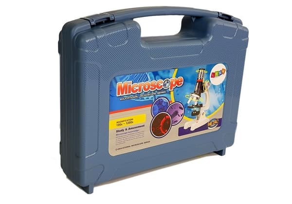 Large Scientist's Suitcase Children's Educational Microscope 100x 400x 1200x