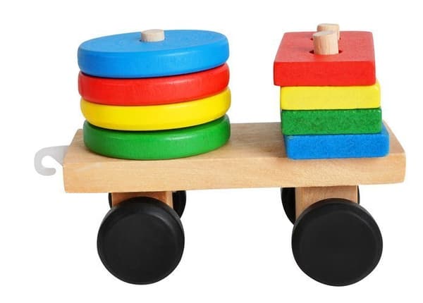 RoGer Wooden Educational Train Sorter Bricks