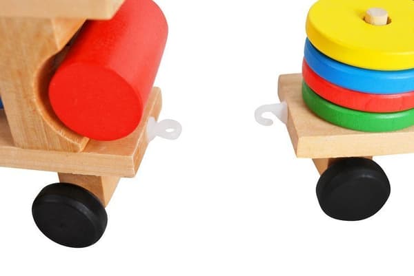 RoGer Wooden Educational Train Sorter Bricks