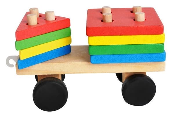 RoGer Wooden Educational Train Sorter Bricks