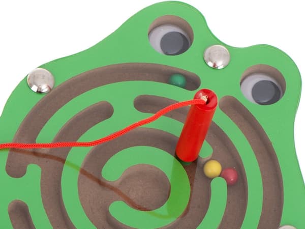 RoGer Magnetic Ball Labyrinth with LED sound Frog Green