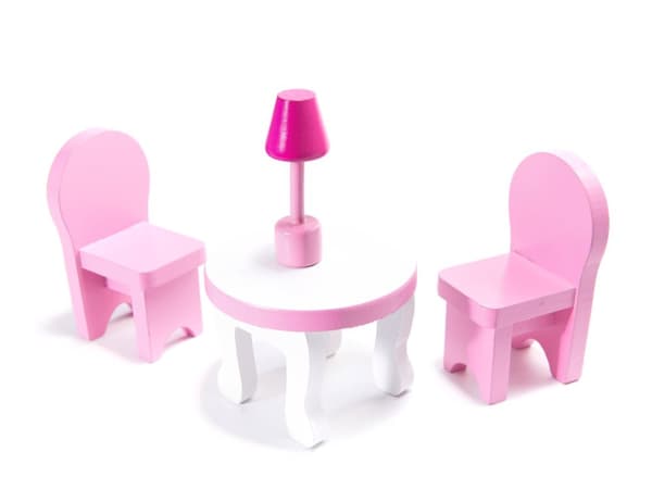 RoGer Wooden Doll House with LED 70cm
