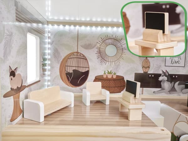 Lulilo Wooden Doll House Floro Boho70cm