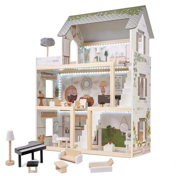 Lulilo Wooden Doll House Floro Boho70cm