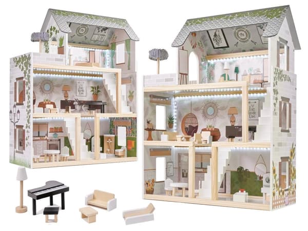 Lulilo Wooden Doll House Floro Boho70cm