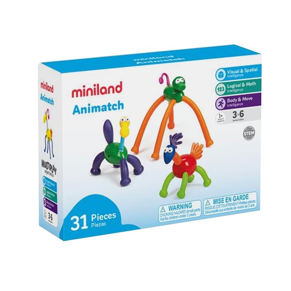 Miniland Animatch 31 Enheder Flerfarvet