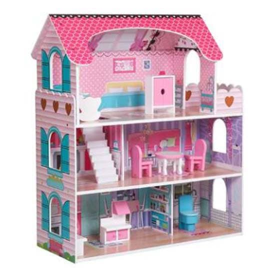 Outdoor Toys Dukkehus I Træ Landa 62x27x70 Cm Flerfarvet 62 x 27 x 70 cm