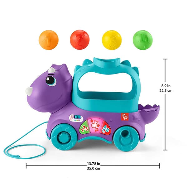 Fisher Price Dra Toy Dinosaur Educational Game Guld